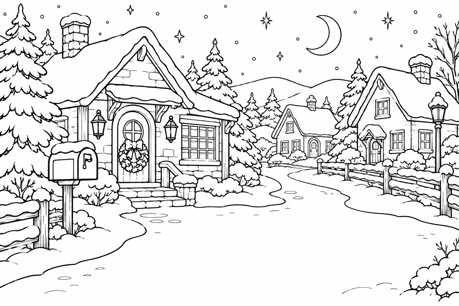 Coloring landscape included in this Storymakers book