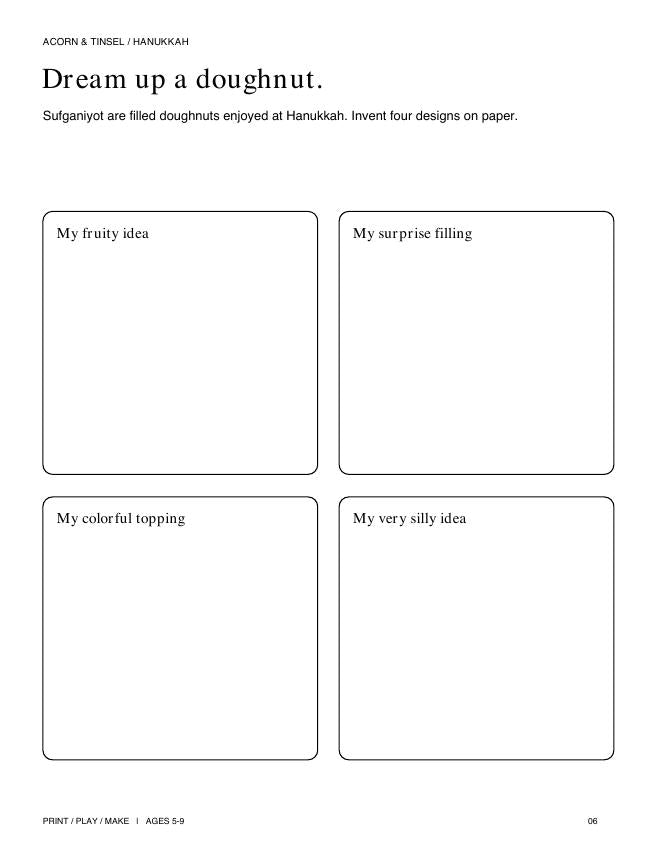 An actual activity page from this printable pack
