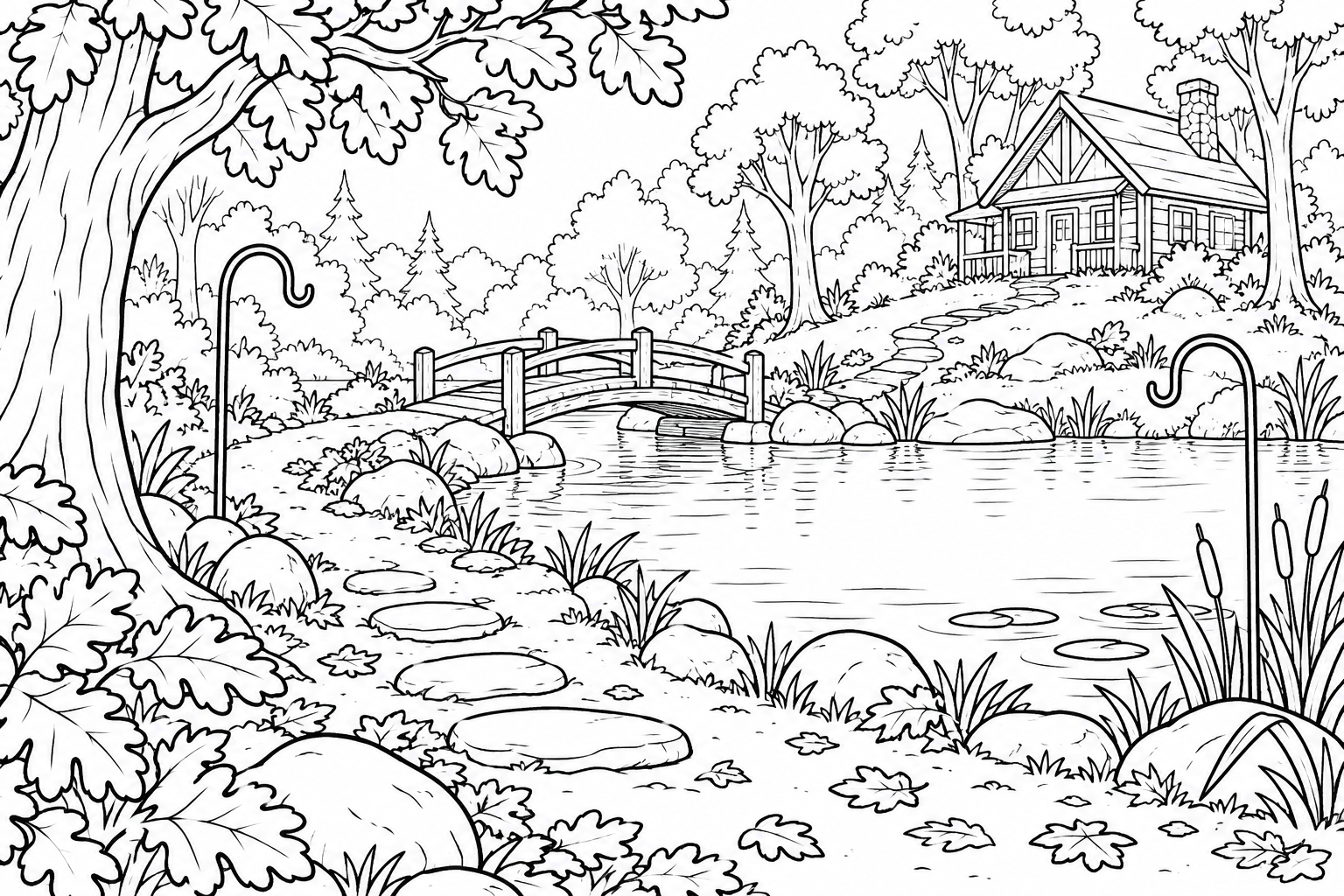 Coloring landscape included in this Storymakers book