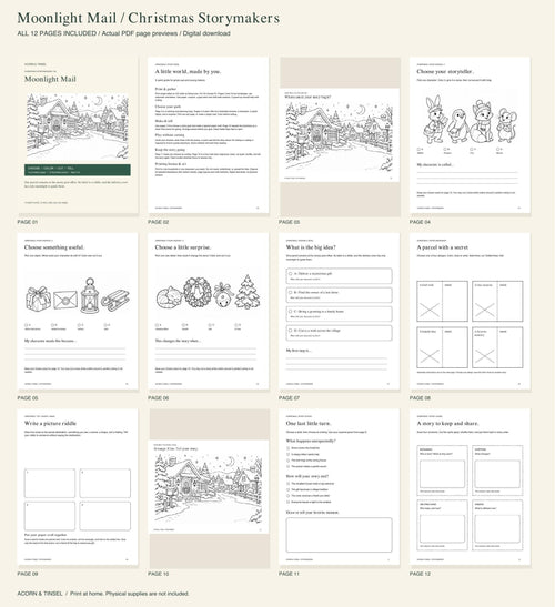Actual PDF pages — Moonlight Mail — all 12 pages