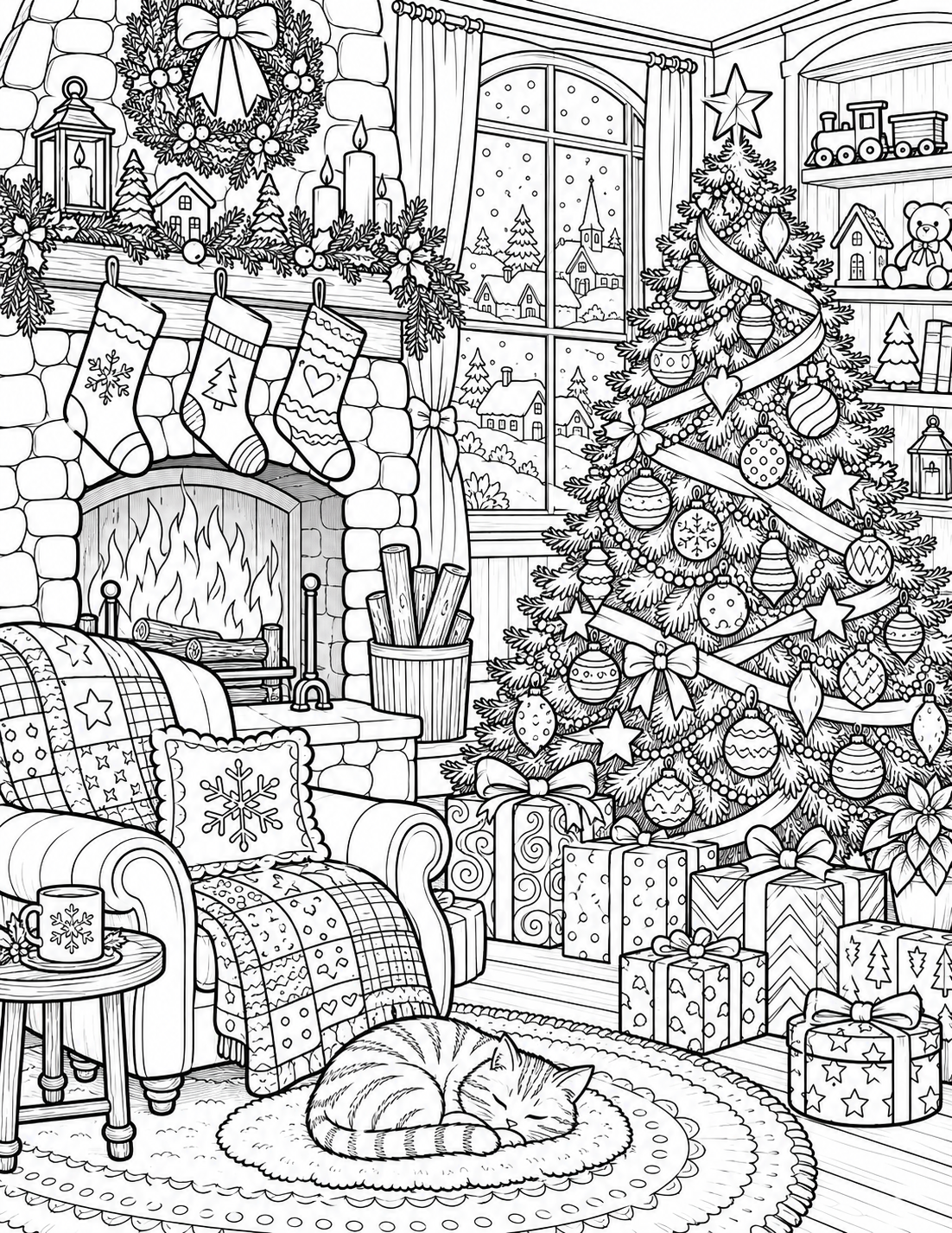 Christmas coloring page