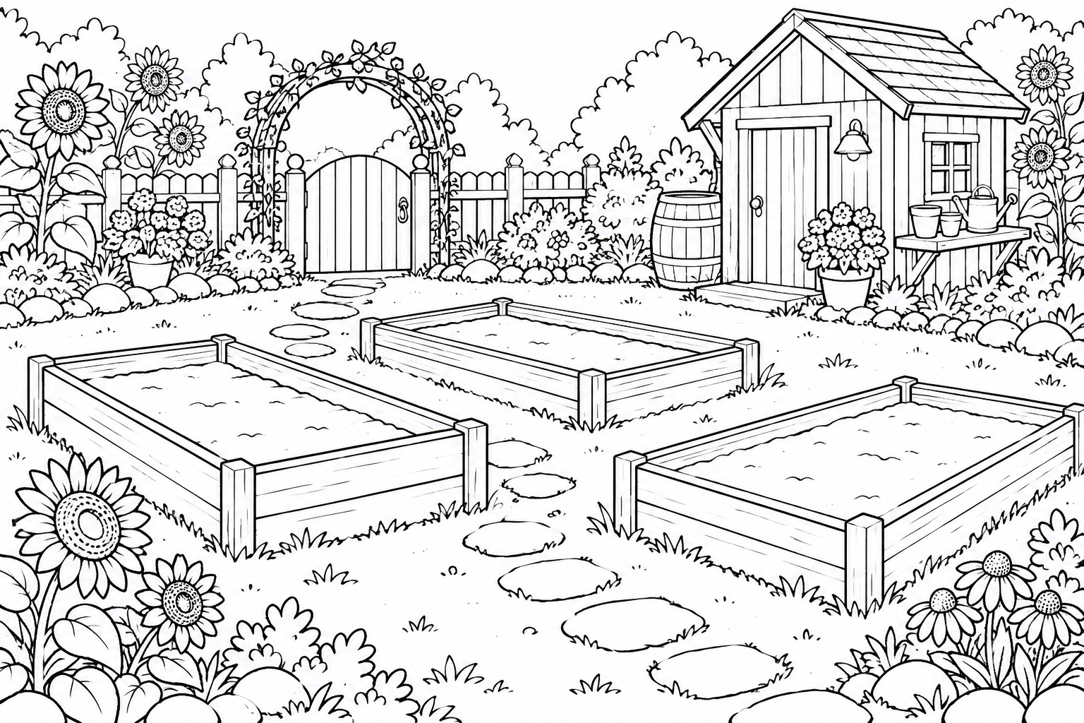 Coloring landscape included in this Storymakers book